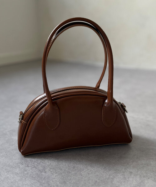 Chez toi（シェトワ）の「コンパクトラウンドBAG（トートバッグ・レディース・ボルドー/キャメル/ブラック・FREE）」の16枚目の写真