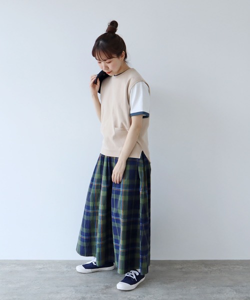 PAR ICI(パーリッシィ)の「強撚綿 総針度詰めベスト(ベスト・レディース・ブラック/ベージュ/ネイビー/レッド・FREE)」の5枚目の写真