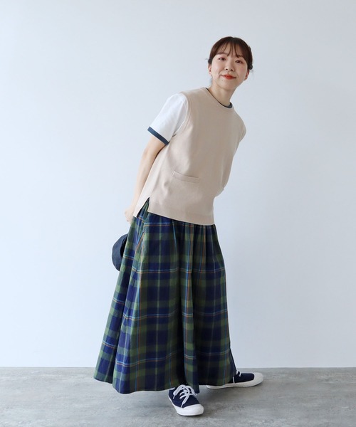 PAR ICI(パーリッシィ)の「強撚綿 総針度詰めベスト(ベスト・レディース・ブラック/ベージュ/ネイビー/レッド・FREE)」の7枚目の写真