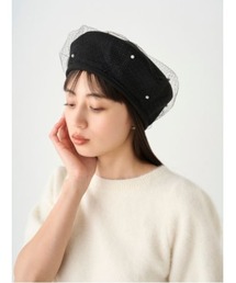 SNIDEL（スナイデル）の「パールチュールベレー（ハンチング/ベレー帽