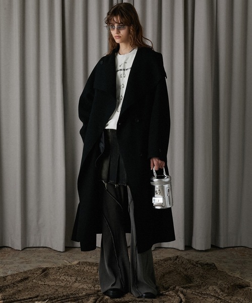 PRANK PROJECT（プランクプロジェクト）の「ハイネックコート / High Neck Coat（その他アウター・レディース・ブラック/グレー・FREE）」の2枚目の写真