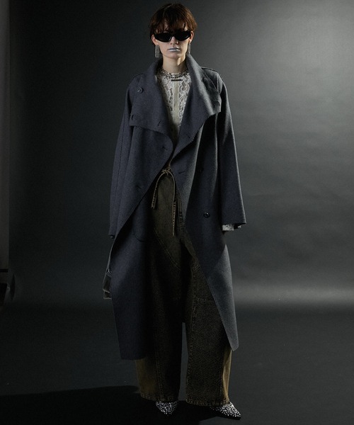 PRANK PROJECT（プランクプロジェクト）の「ハイネックコート / High Neck Coat（その他アウター・レディース・ブラック/グレー・FREE）」の3枚目の写真