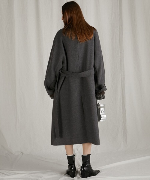 PRANK PROJECT（プランクプロジェクト）の「ハイネックコート / High Neck Coat（その他アウター・レディース・ブラック/グレー・FREE）」の22枚目の写真