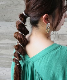 colleca la（コレカラ）の「メタルボール コイルヘアフック/ヘアカフ（その他ヘアアクセサリー・キッズ）」