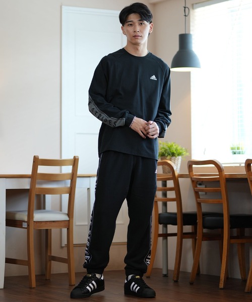 adidas(アディダス)の「adidas/アディダス 長袖Tシャツ オーバーサイズ 90'sストリート ユニセックス KWX96(Tシャツ/カットソー・メンズ・ブラック/ホワイト/パープル系その他・XL/L/M/S/3XL/2XL)」の13枚目の写真