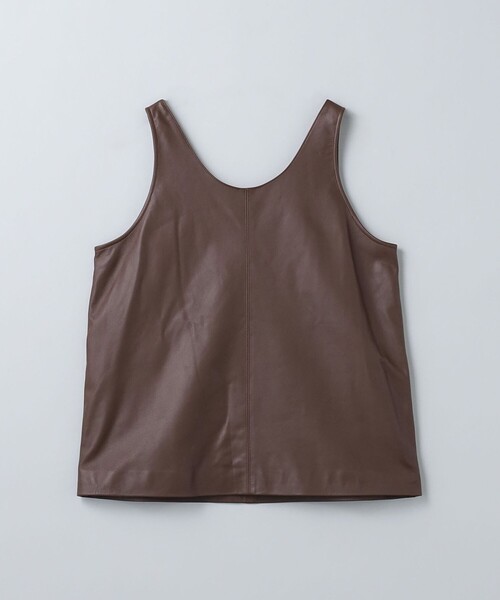 6(ROKU)レザータンクトップ　ベスト 6（ロク）の「＜6(ROKU)＞レザー タンクベスト（ベスト）」 - WEAR