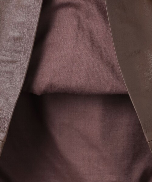 6(ROKU)レザータンクトップ　ベスト 6（ロク）の「＜6(ROKU)＞レザー タンクベスト（ベスト）」 - WEAR