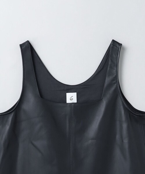 6（ロク）の「＜6(ROKU)＞レザー タンクベスト（ベスト）」 - WEAR