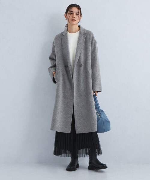green label relaxing（グリーンレーベルリラクシング）の「リバー チェスター コート（チェスターコート・レディース・グレー/ベージュ/ネイビー・FREE）」の14枚目の写真
