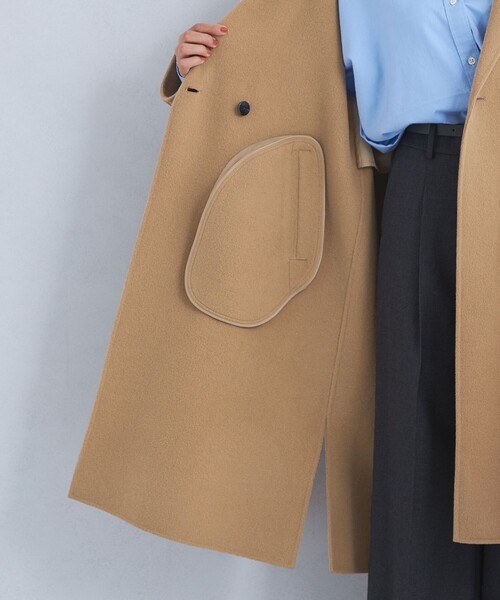 green label relaxing（グリーンレーベルリラクシング）の「リバー チェスター コート（チェスターコート・レディース・グレー/ベージュ/ネイビー・FREE）」の7枚目の写真