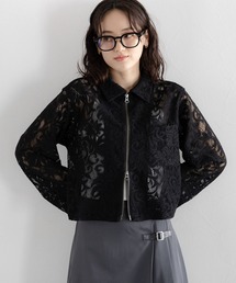 RAGEBLUE | Wジップ/レースショートシャツ(シャツ/ブラウス)