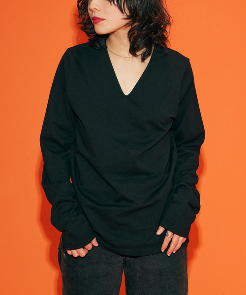 CITY SHOP THE MOOD V-NECK Tシャツ CITYSHOP tシャツ Tシャツ レディース 「THE MOOD」 V-NECK