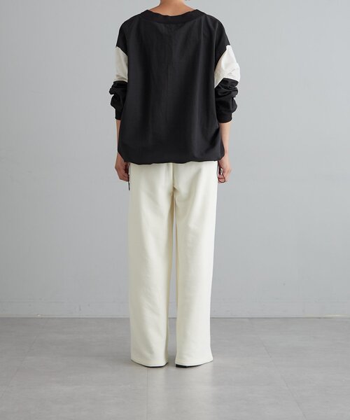 【セール】ナイロンVネックピステ（シャツ/ブラウス）｜earthy（アーシー）