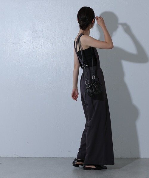 COLONY 2139（コロニートゥーワンスリーナイン）の「TRツイルオールインワン（つなぎ/オールインワン・レディース・グレー/ブラック・FREE）」の8枚目の写真