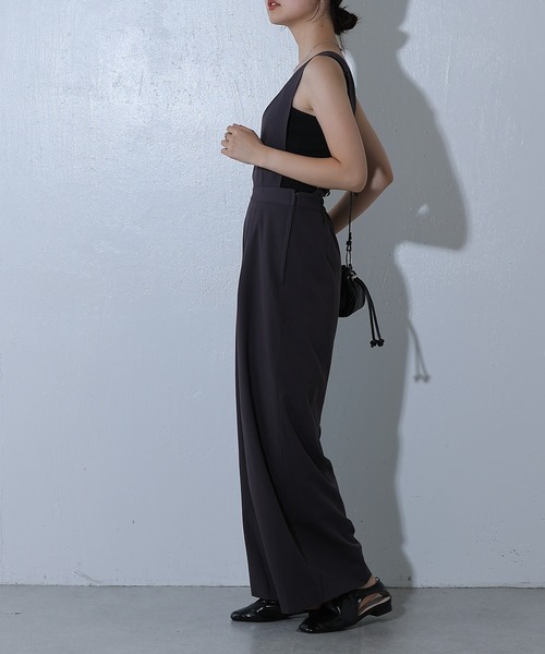 COLONY 2139（コロニートゥーワンスリーナイン）の「TRツイルオールインワン（つなぎ/オールインワン・レディース・グレー/ブラック・FREE）」の9枚目の写真