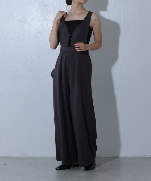 COLONY 2139（コロニートゥーワンスリーナイン）の「TRツイルオールインワン（つなぎ/オールインワン・レディース・グレー/ブラック・FREE）」の10枚目の写真