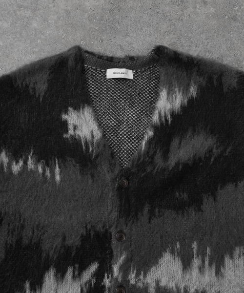 MONO-MART(モノマート)の「アブストラクトシャギーモヘアライク ルーズニットカーディガン(カーディガン/ボレロ・メンズ・グレー/ブラウン/ダークネイビー/ブラック・L/M)」の20枚目の写真