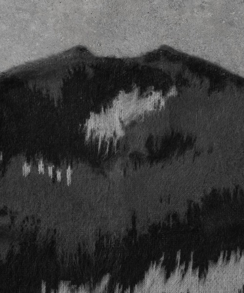 MONO-MART(モノマート)の「アブストラクトシャギーモヘアライク ルーズニットカーディガン(カーディガン/ボレロ・メンズ・グレー/ブラウン/ダークネイビー/ブラック・L/M)」の21枚目の写真