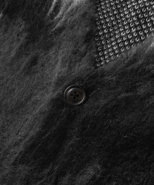 MONO-MART(モノマート)の「アブストラクトシャギーモヘアライク ルーズニットカーディガン(カーディガン/ボレロ・メンズ・グレー/ブラウン/ダークネイビー/ブラック・L/M)」の22枚目の写真