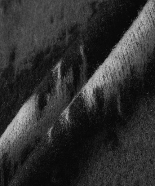 MONO-MART(モノマート)の「アブストラクトシャギーモヘアライク ルーズニットカーディガン(カーディガン/ボレロ・メンズ・グレー/ブラウン/ダークネイビー/ブラック・L/M)」の15枚目の写真