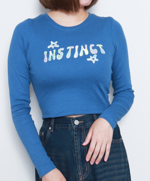 sevens(セブンズ)の「【sevens】オーロラロゴちびロンティ(Tシャツ/カットソー・レディース・ブラック/ブルー/チャコールグレー/ボルドー・FREE)」の8枚目の写真