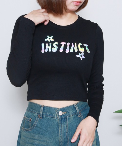 sevens(セブンズ)の「【sevens】オーロラロゴちびロンティ(Tシャツ/カットソー・レディース・ブラック/ブルー/チャコールグレー/ボルドー・FREE)」の15枚目の写真