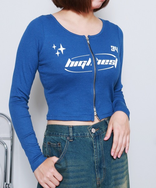 sevens(セブンズ)の「【sevens】オーロラロゴちびロンティ(Tシャツ/カットソー・レディース・ブラック/ブルー/チャコールグレー/ボルドー・FREE)」の17枚目の写真