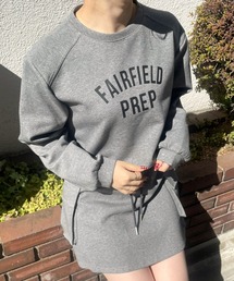 LAC-VERT（ラック・ヴェール）の「ラメ素材 コンパクト丈スウェット＋ミニスカートセットアップ（セットアップ）」