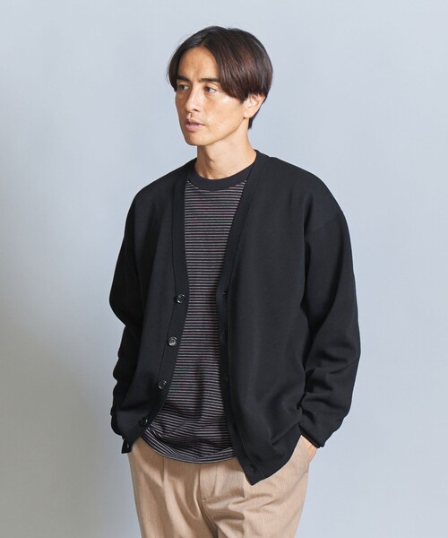 BEAUTY&YOUTH UNITED ARROWS（ビューティーアンドユースユナイテッドアローズ）の「モダン ミラノリブ Vネック カーディガン ‐ウォッシャブル‐（カーディガン/ボレロ・メンズ・オレンジ系その他/グレー/ブラック・S/M/L/XL）」の6枚目の写真