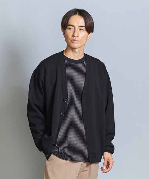 BEAUTY&YOUTH UNITED ARROWS（ビューティーアンドユースユナイテッドアローズ）の「モダン ミラノリブ Vネック カーディガン ‐ウォッシャブル‐（カーディガン/ボレロ・メンズ・オレンジ系その他/グレー/ブラック・S/M/L/XL）」の7枚目の写真