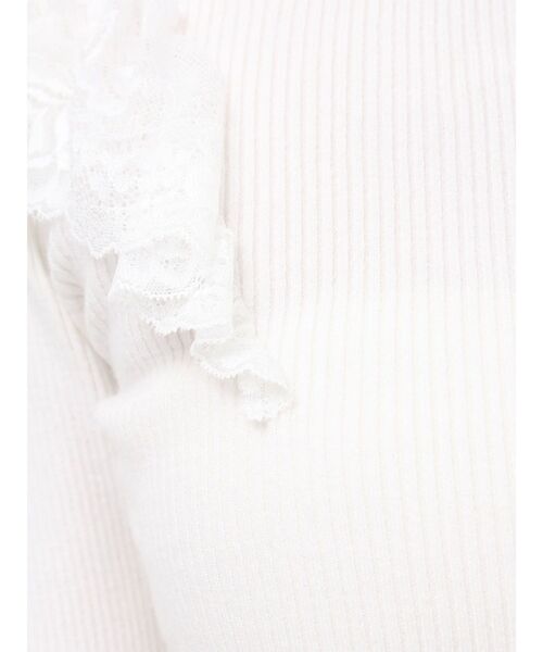 dazzlin（ダズリン）の「バックオープンフリルニットプルオーバー（ニット/セーター・レディース・ブラック/オフホワイト/グレー/ピンク・FREE）」の12枚目の写真