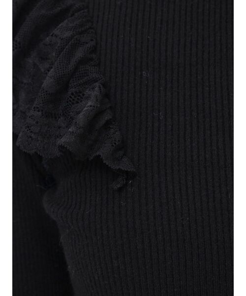 dazzlin（ダズリン）の「バックオープンフリルニットプルオーバー（ニット/セーター・レディース・ブラック/オフホワイト/グレー/ピンク・FREE）」の13枚目の写真