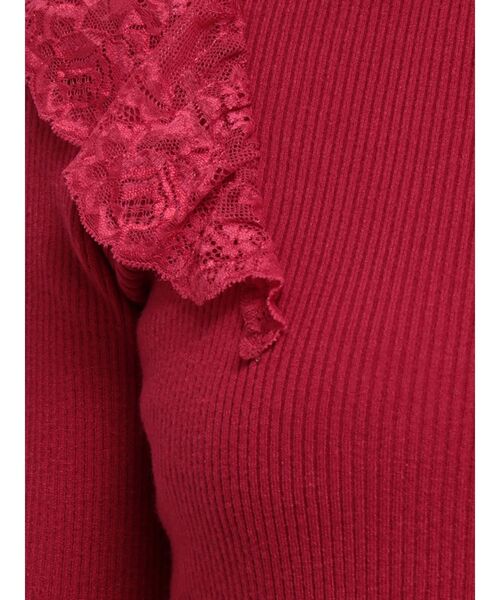 dazzlin（ダズリン）の「バックオープンフリルニットプルオーバー（ニット/セーター・レディース・ブラック/オフホワイト/グレー/ピンク・FREE）」の14枚目の写真