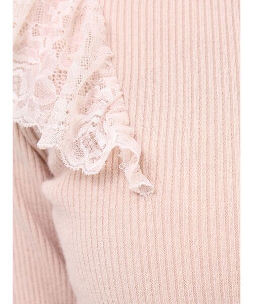 dazzlin（ダズリン）の「バックオープンフリルニットプルオーバー（ニット/セーター・レディース・ブラック/オフホワイト/グレー/ピンク・FREE）」の15枚目の写真