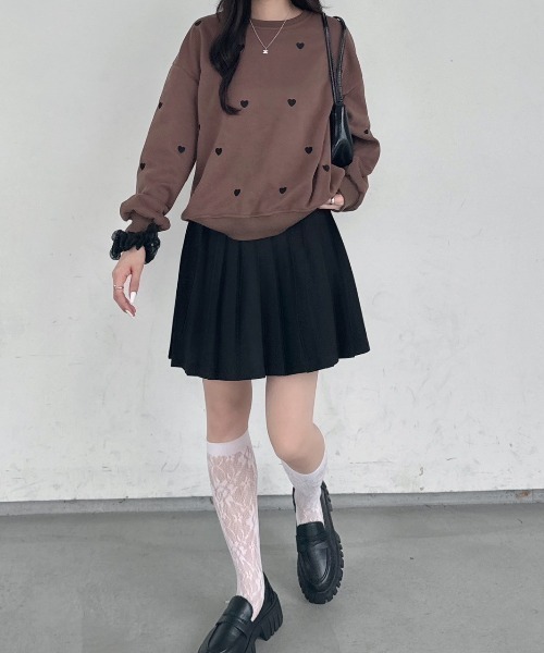nemne store(ネンネストア)の「《Delfy》ハートポンチスウェット(スウェット・レディース・ブラック/ブラウン/グレー・フリー)」の18枚目の写真
