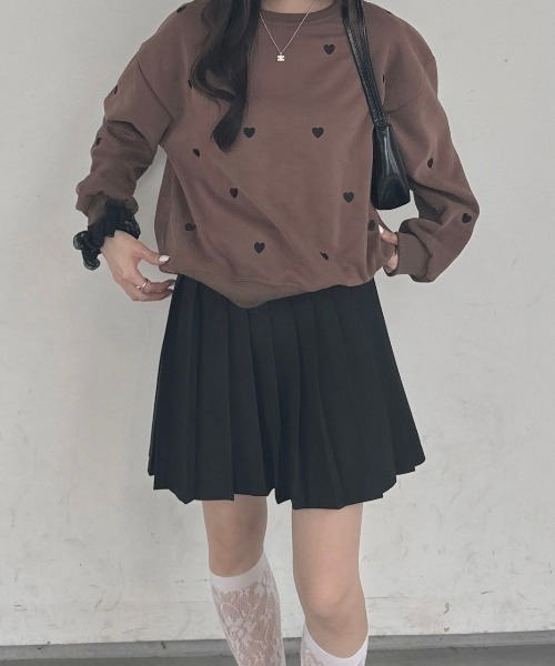 nemne store(ネンネストア)の「《Delfy》ハートポンチスウェット(スウェット・レディース・ブラック/ブラウン/グレー・フリー)」の21枚目の写真