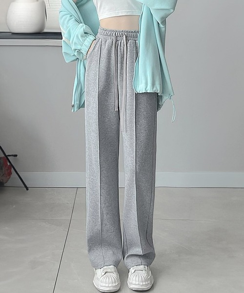 Dewlily(デューリリー)の「プレス加工スウェットパンツ(スウェットパンツ・レディース・ブラック/グレー・XL/L/M)」の9枚目の写真