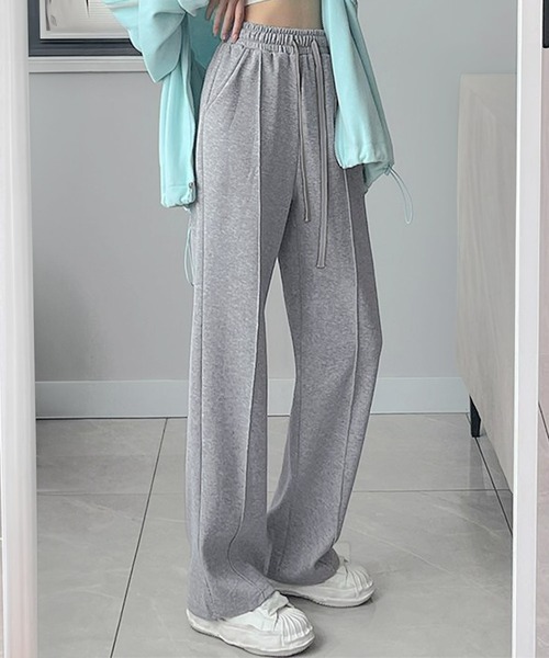 Dewlily(デューリリー)の「プレス加工スウェットパンツ(スウェットパンツ・レディース・ブラック/グレー・XL/L/M)」の10枚目の写真