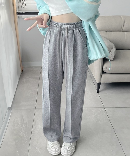 Dewlily(デューリリー)の「プレス加工スウェットパンツ(スウェットパンツ・レディース・ブラック/グレー・XL/L/M)」の11枚目の写真