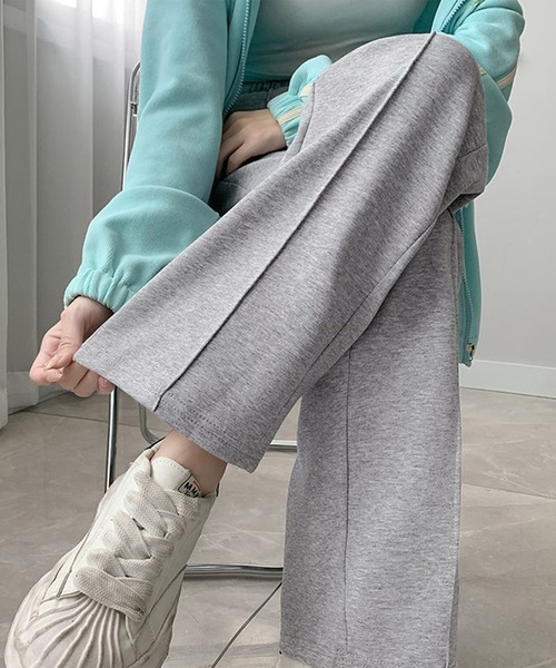 Dewlily(デューリリー)の「プレス加工スウェットパンツ(スウェットパンツ・レディース・ブラック/グレー・XL/L/M)」の13枚目の写真