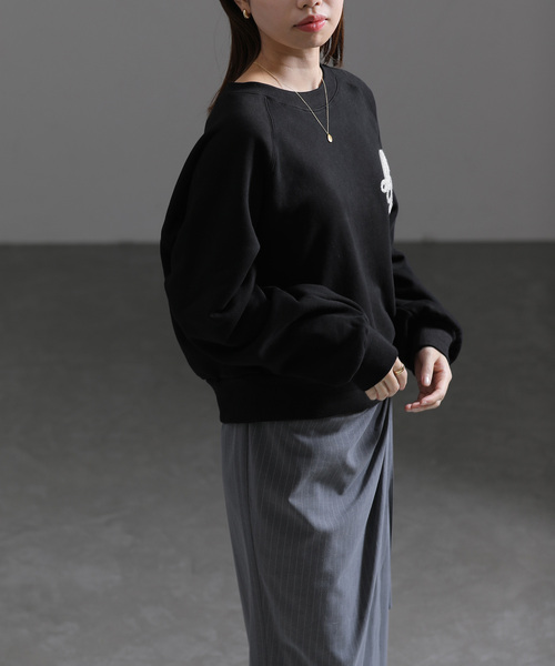 La TOTALITE(ラトータリテ)の「レタード裏毛プルオーバー(Tシャツ/カットソー・レディース・ブラウン/グレー/ブラック・FREE)」の8枚目の写真