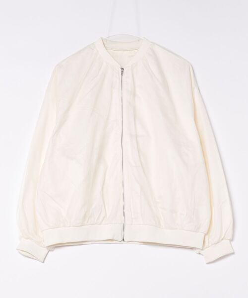 MAISON BREEZE reveur（メゾンブリーズレヴール）の「【MAISON BREEZE reveur】チュールドッキングブルゾン MA-1 ジャケット　DTK（ブルゾン・レディース・チャコールグレー/ブラック/アイボリー・FREE）」の20枚目の写真