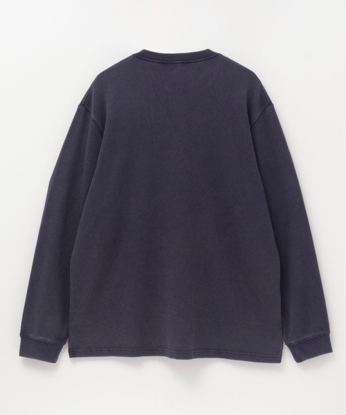 Mac-House(マックハウス)の「GOODCREW ワッフルヘンリーロングスリーブT(Tシャツ/カットソー・メンズ・ブラック/グレー/ネイビー・M/L/XL)」の9枚目の写真