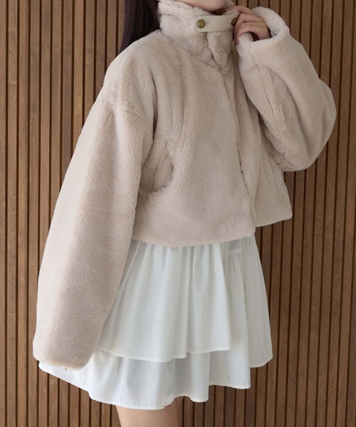 Ambre Neige（アンブルネージュ）の「フェイクファーコート/WEB/EC限定