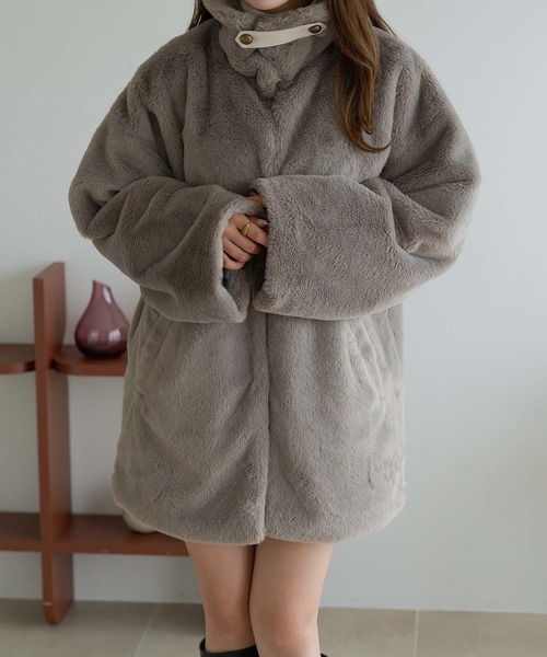 フェイクファーコート/WEB/EC限定商品（その他アウター）｜Ambre Neige