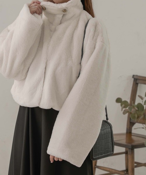 Ambre Neige（アンブルネージュ）の「フェイクファーコート/WEB/EC限定