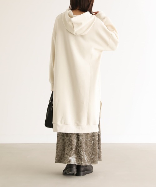 n'OrLABEL（ノアールレーベル）の「『裏起毛フードワンピース』（ワンピース・レディース・ブラック/ブルーグリーン/アイボリー・FREE）」の16枚目の写真