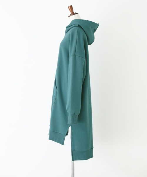 n'OrLABEL（ノアールレーベル）の「『裏起毛フードワンピース』（ワンピース・レディース・ブラック/ブルーグリーン/アイボリー・FREE）」の12枚目の写真