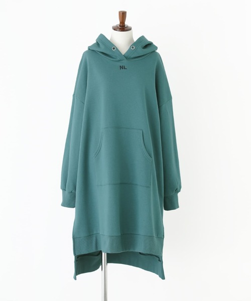 n'OrLABEL（ノアールレーベル）の「『裏起毛フードワンピース』（ワンピース・レディース・ブラック/ブルーグリーン/アイボリー・FREE）」の13枚目の写真