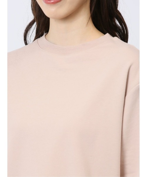 m.f.editorial（エムエフエディトリアル）の「【袖シアー切替】m.f.エディトリアル レディース クルーネック 長袖プルオーバー（Tシャツ/カットソー・レディース・ベージュ/ブラック/アイボリー・LARGE/MEDIUM）」の10枚目の写真